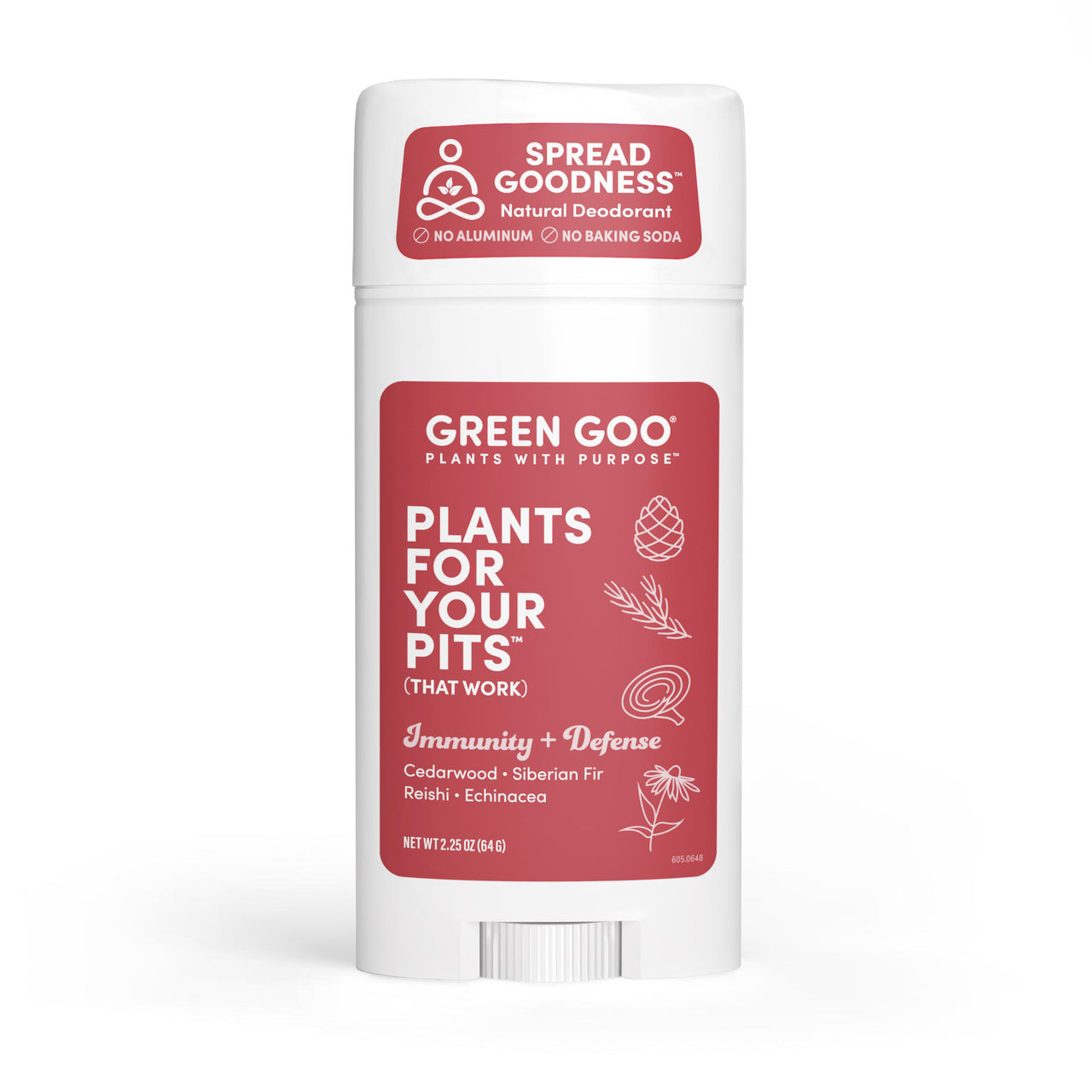Green Goo Immunity + Defense Herbal Deodorant 2.25 oz